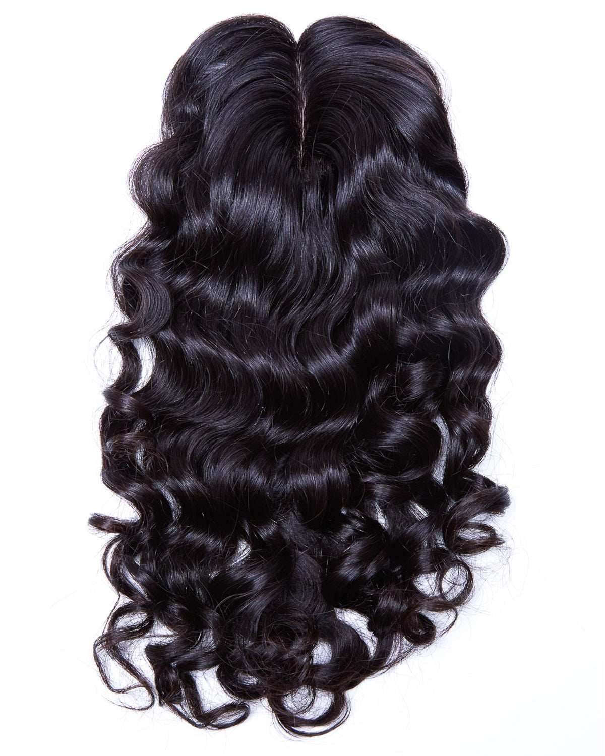 Zig Zag Style 1 Closure Curly partial skin top Extensions Plus